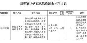 检测总费用最高限价15元！四川将新冠病毒抗原检测纳入医保