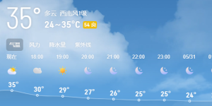 泸州明日气温突破35℃ 晚间开始将降雨降温