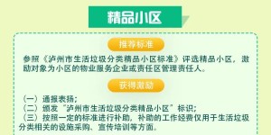 补助1000元、3万元、5万元！泸州人做好这件生活小事有奖