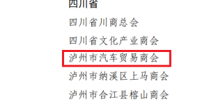喜报！泸州市汽车贸易商会被认定为2023 年全国“四好”商会