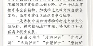 省委全会参会笔记丨泸州市委书记刘筱柳：加快推进文旅商深度融合发展 高质量建设区域消费中心城市