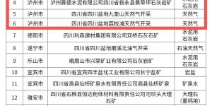 泸州市再添3家省级绿色矿山
